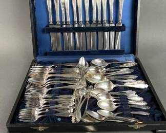 Lot 50 | Antique Heirloom Plate Silverware