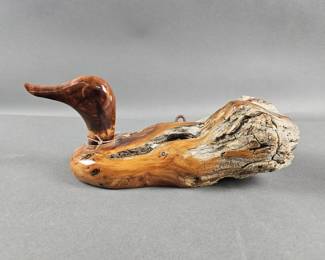 Lot 136 | Rocky Mountain Rustic Duck Sculpture