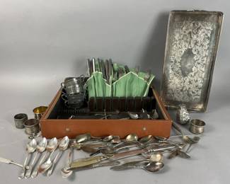 Lot 527 | Silverplate Flatware Pieces and More