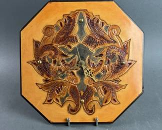 Lot 231 | Leather Art Clock