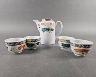 Lot 15 | Vintage Teapot & 4 Cups