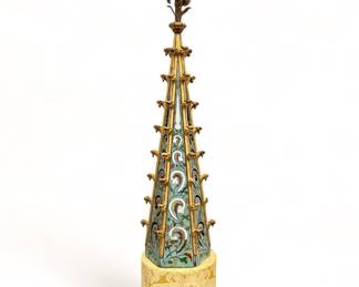 Church baptismal steeple on stand