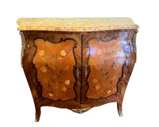 1900 French Bureau with Marble top