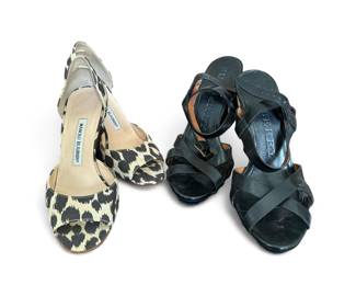 Burberry and Manolo Shoes