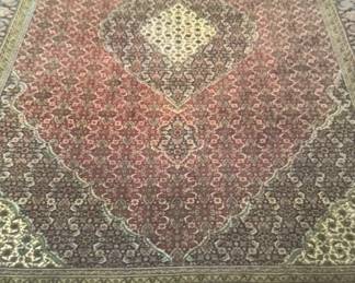 Library - Tabriz pile rug from Iran c. 2000 - 9'8" x 6'9"