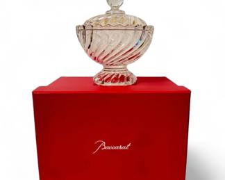 Baccarat Twisted Bamboo Candy Jar