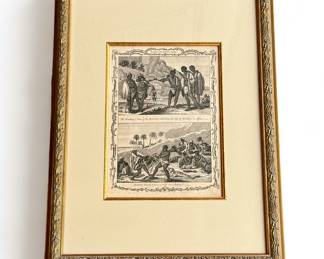 "Cape of Good Hope - Hottentots" etching