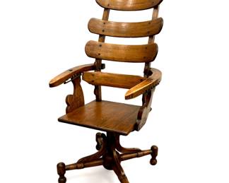 Restoration Hardware - Reproduction 1850 French Dentist's Chair - ergonomically designed with lumbar support, swivels 360 degrees and can recline to multiple positions