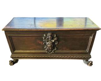 Claw Foot Chest with Crest