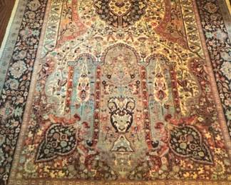 Office - Indo Persian pile rug from India c. 2000 - 7'3" x 4'6"