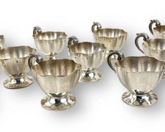 (12) First Lady Mamie Eisenhower Sterling Cups