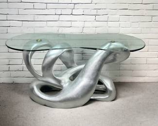 Tony Duquette for Baker Biomorphic Console Table
