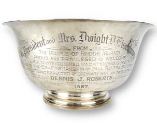 President Dwight D. Eisenhower Sterling Bowl