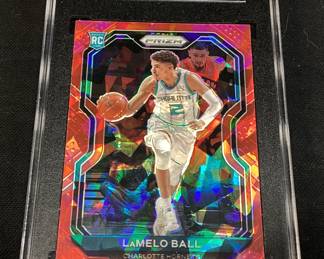 2020-21 PANINI LAMELO BALL #278 RED ICE PRIZM GEM MINT 10