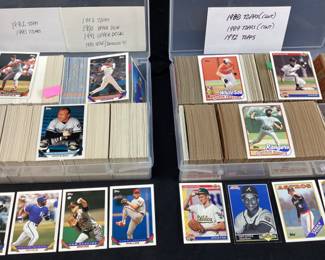 ASSORTED BASEBALL CARDS, 1972 TOPPS, 1987 TOPPS COMPLETE SET, 1990s TOPPS, UD & DONRUSS