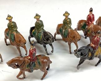 8 EARLY AMERICAN THEODORE HAHN MOUNTED SOLDIERS,

