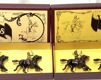  (2) W. BRITAIN 21st LANCERS & MIDDLESEX YEOMANRY, SETS, NIB, #8812 & #8807