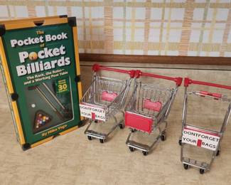 Mini Billiards And Shopping Carts