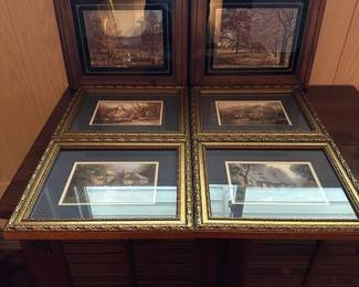 6 Art Prints Including 4 Thomas Kinkade