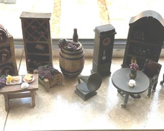 Mini Decor Of Winery And Kitchen 11 Pieces