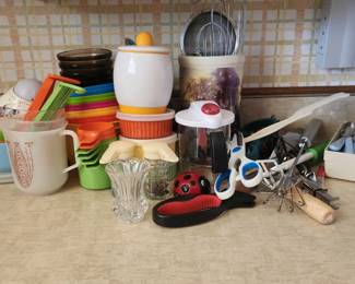 Giant Kitchen Tools Lot Inclding Retro And New Items