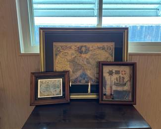 Three Nautical Themed Art Pieces