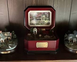 Thomas Kincaid Cottage Collection And Music Box
