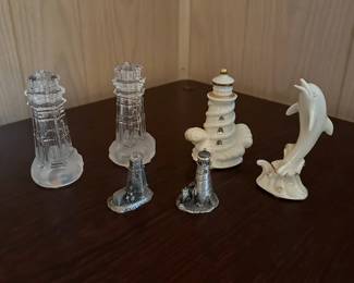 Small Lighthouse Collectibles From Lenox And Other Collections
