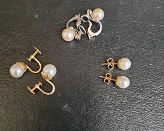 18K and  14K gold pearl