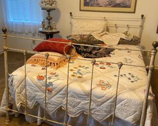 Antique Iron Bed,  complete 
