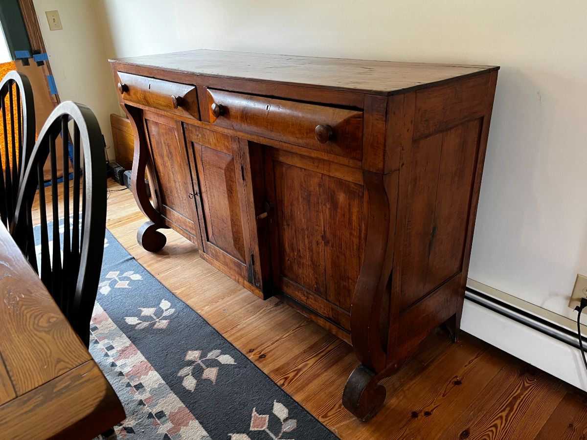Antique  Federal 1840s Sideboard