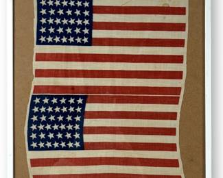 (2) 39 Star American Parade Flags C.1889