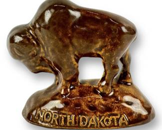 Dickota Pottery N. Dakota Buffalo 1930s