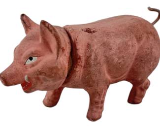 Antique German Pig Compo Candy Container