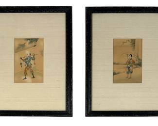 (2) Early 20th Century Chinese Stamp Mixed Media
