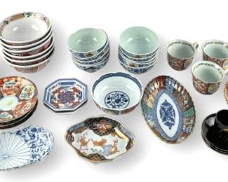 Large Group of Japanese Export Porcelain