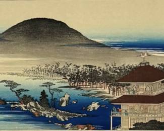 Ando Hiroshige "Kinkakuji Temple" Woodblock Print