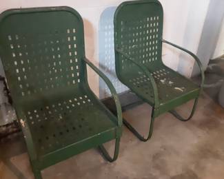 Antique patio chairs