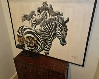Lg Zebra painting