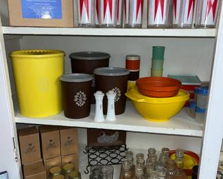 vintage tupperware, and more 