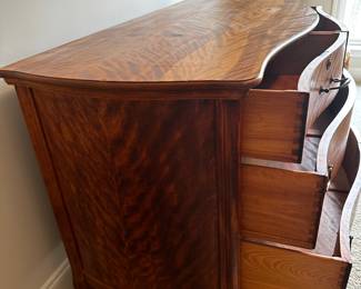 Chest of Drawers - No makers mark. Striped Tiger Elm - Asking $300. Will consider a reasonable offer.