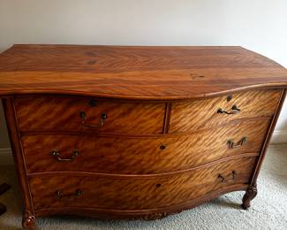 Chest of Drawers - No makers mark. Striped Tiger Elm - Asking $300. Will consider a reasonable offer.