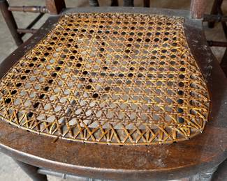 No makers mark - Cane in good condition. Chairs need to be cleaned but otherwise good condition. Asking $200 for all 4.