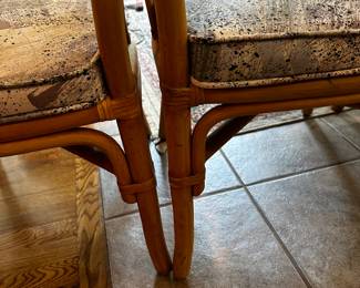 6 Bamboo Chairs - No makers mark - Asking $450 for all 6.