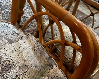 6 Bamboo Chairs - No makers mark - Asking $450 for all 6.