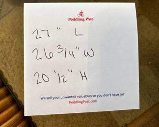 No makers marks - Two available - End Tables/Nightstands. Asking $400 for both.