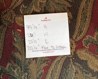 Arm Chair - No Makers Mark - Asking $150. Will consider offers.