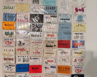 Vintage Amateur Radio Cards. Very good condition