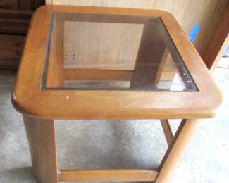 Wood & Glass Table