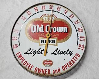 #2328 • 12" Old Crown Beer Thermometer
